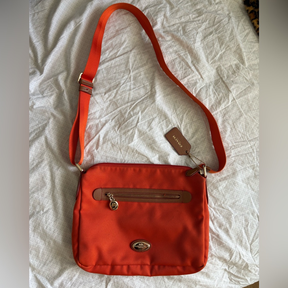 Coach Vibrant Orange Messenger Bag